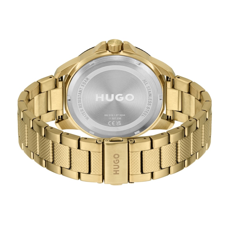 Main Image 3 of HUGO #SPORT Men's Yellow Gold Tone Bracelet Watch