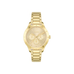 HUGO #FRIEND Ladies' Yellow Gold Tone Bracelet Watch