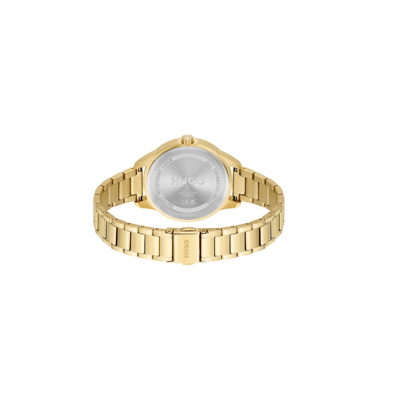 Main Image 3 of HUGO #FRIEND Ladies' Yellow Gold Tone Bracelet Watch