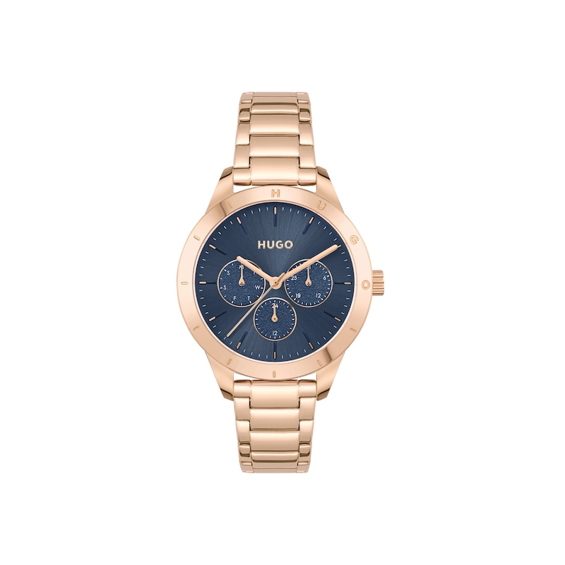 HUGO #FRIEND Ladies' Rose Gold Tone Bracelet Watch