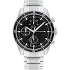 Thumbnail Image 1 of Tommy Hilfiger Men's Black Dial Stainless Steel Bracelet Watch