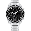 Thumbnail Image 0 of Tommy Hilfiger Men's Black Dial Stainless Steel Bracelet Watch