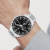 Thumbnail Image 4 of Tommy Hilfiger Men's Black Dial Stainless Steel Bracelet Watch