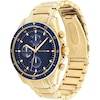 Thumbnail Image 1 of Tommy Hilfiger Men's Blue Dial Yellow Gold Tone Watch