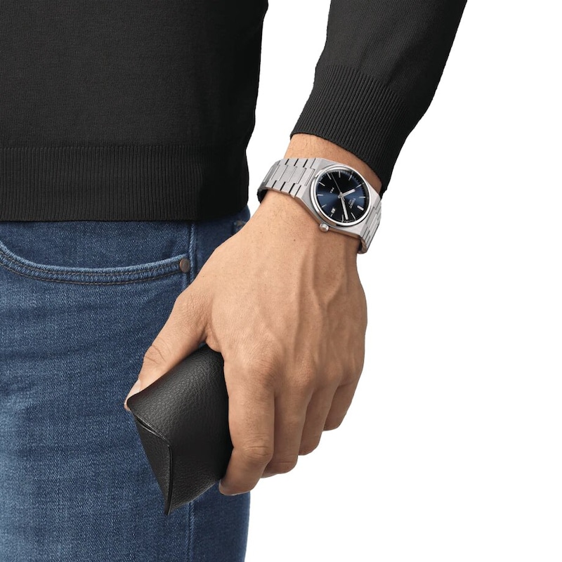 Main Image 7 of Tissot PRX 40 Men's Blue Dial Stainless Steel Bracelet Watch