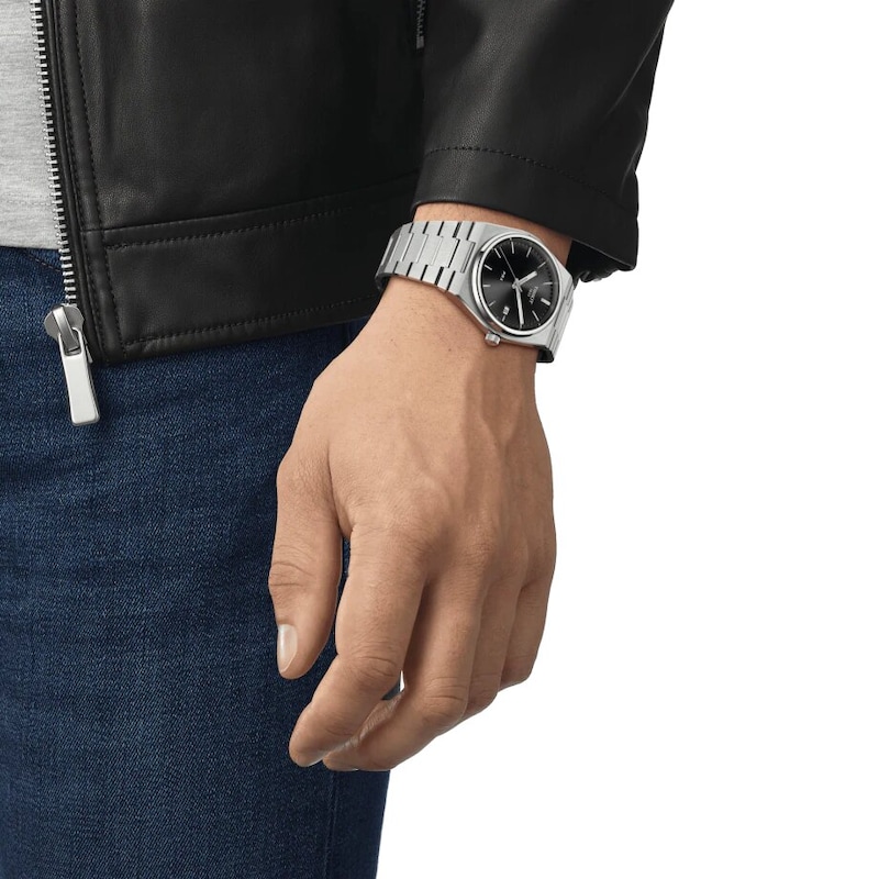 Main Image 5 of Tissot PRX 40 Men's Black Dial Stainless Steel Bracelet Watch