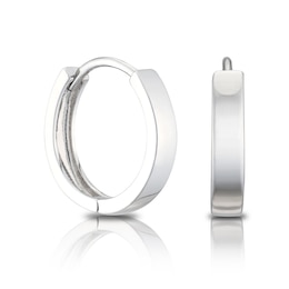 Sterling Silver 10mm Huggie Hoop Earrings