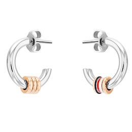 Tommy Hilfiger Ladies' Tri-Colour Bead Hoop Earrings
