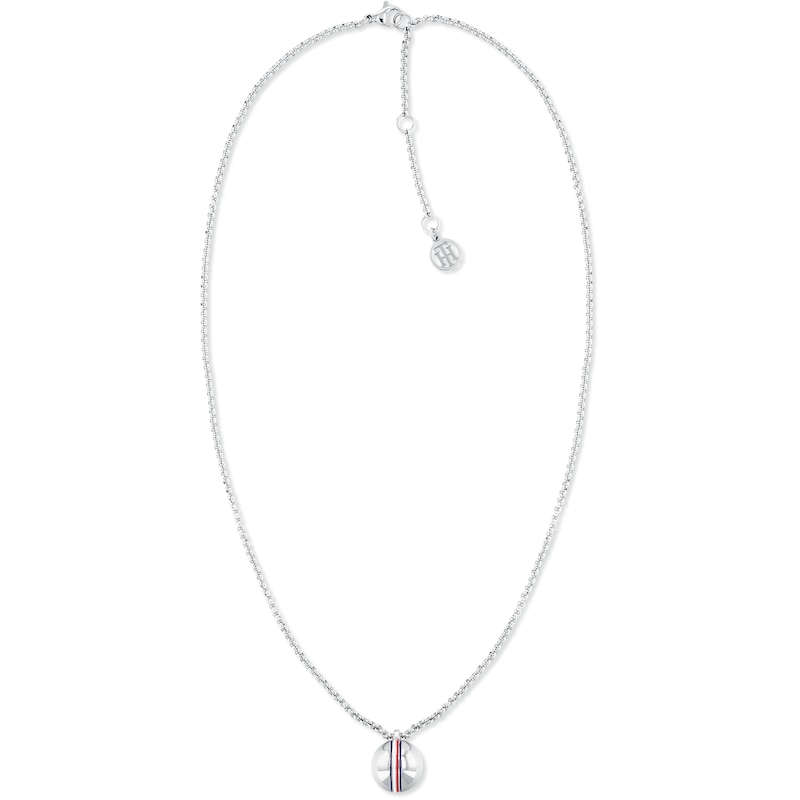 Tommy Hilfiger Stainless Steel Orb Chain Pendant