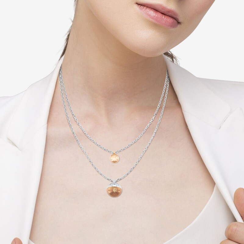 Main Image 2 of Tommy Hilfiger Two-Tone Layered Chain Necklace