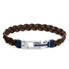 Thumbnail Image 0 of Tommy Hilfiger Men's Brown Leather Braided Bracelet