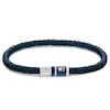 Thumbnail Image 0 of Tommy Hilfiger Men's Blue Leather Braided Bracelet