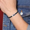 Thumbnail Image 2 of Tommy Hilfiger Men's Blue Leather Braided Bracelet