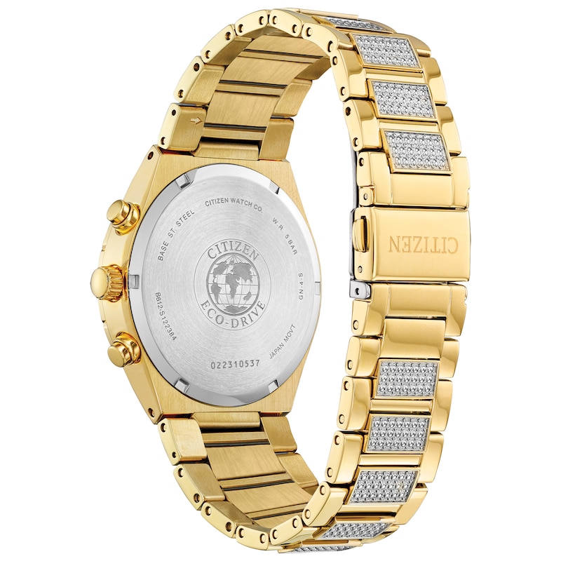 Main Image 2 of Citizen Crystal Men's Yellow Gold Tone Bracelet Watch