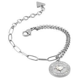 Guess From Guess With Love Silver Tone Bracelet