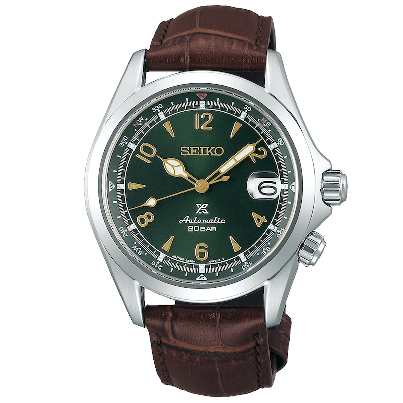 Seiko Prospex Alpinist Men's Brown Leather Strap