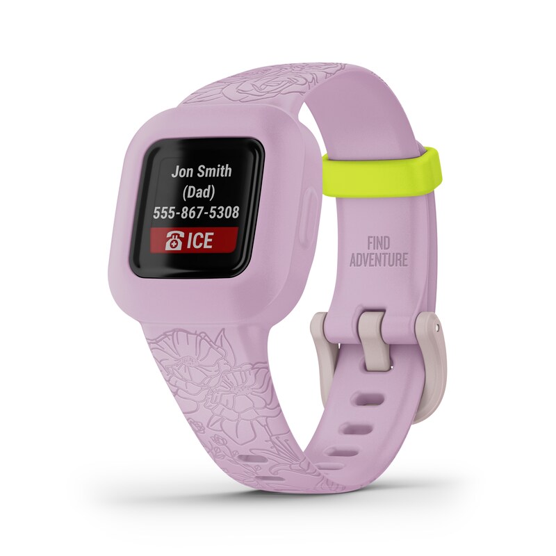 Main Image 4 of Garmin Vivofit Jr.3 Purple Floral Activity Tracker