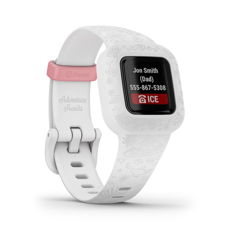 Main Image 2 of Garmin Vivofit Jr.3 Disney Princess White Activity Tracker