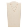 Thumbnail Image 2 of Fossil Flutter Hearts Rose Gold Tone Multi-Strand Necklace