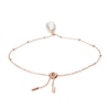Thumbnail Image 2 of Fossil Vintage Icon Rose Gold Tone Synthetic Pearl Bracelet