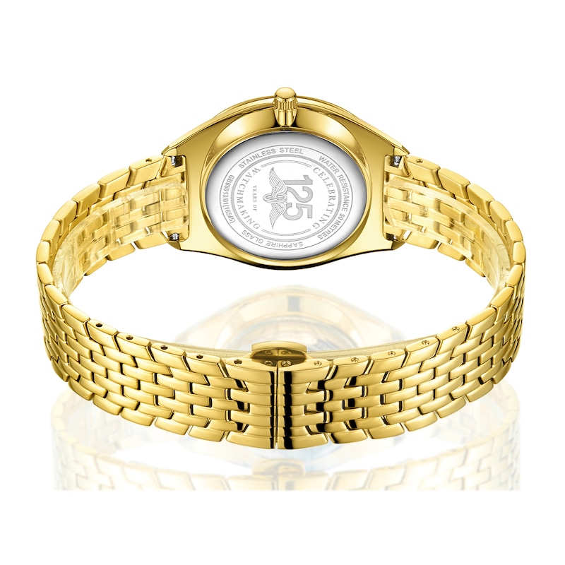 Rotary  Ultra Slim Men's Yellow Gold Tone Bracelet Watch