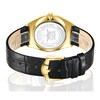Thumbnail Image 3 of Rotary  Ultra Slim Men's Gold Tone Case Black Leather Strap Watch