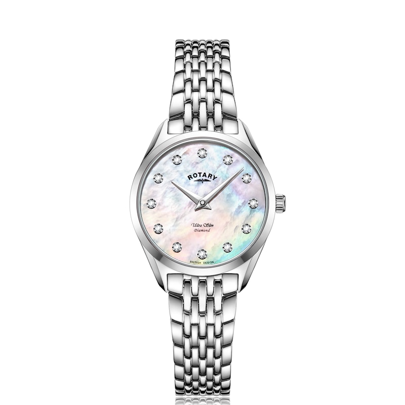 Main Image 1 of Rotary Ultra Slim Ladies' Stainless Steel Bracelet Watch