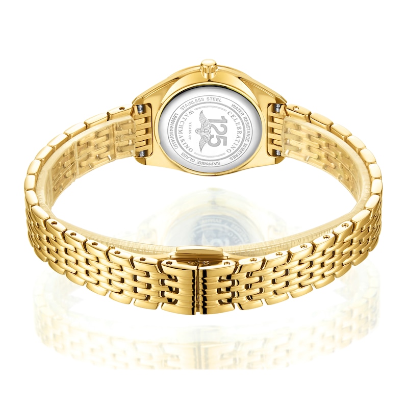 Rotary  Ultra Slim Ladies' Yellow Gold Tone Bracelet Watch