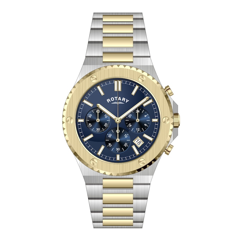 Main Image 1 of Rotary Chronograph Two Tone Stainless Steel Bracelet Watch