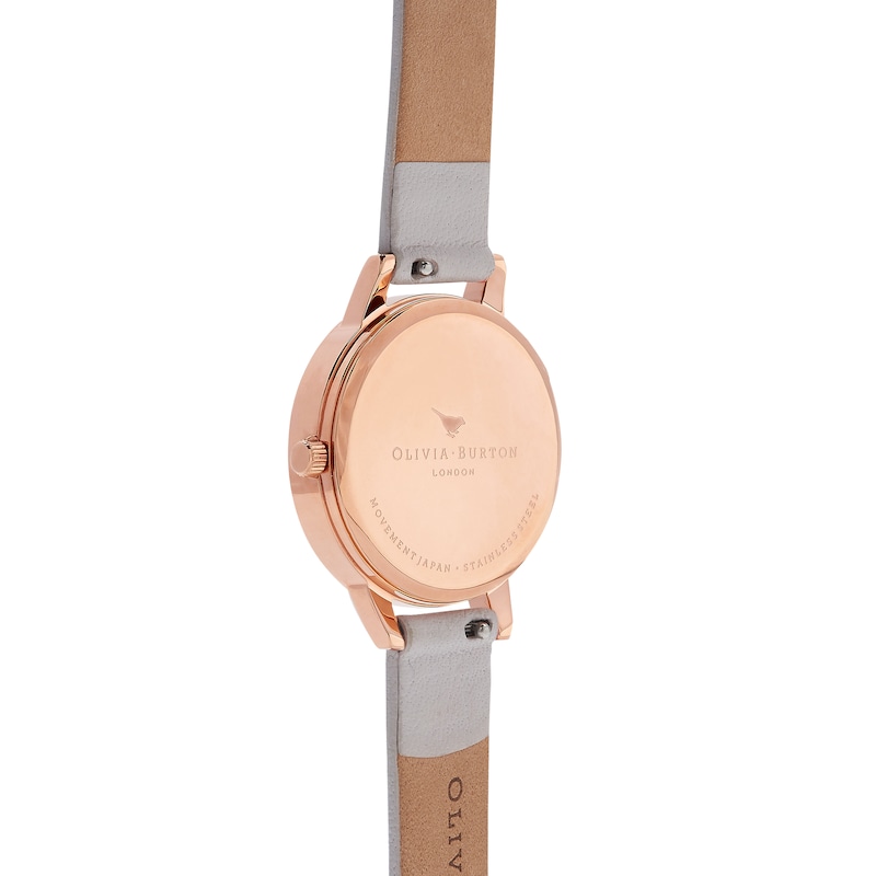 Olivia Burton Abstract Florals Ladies' Pink Strap Watch