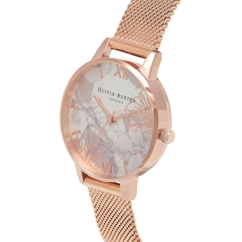 Main Image 2 of Olivia Burton Abstract Florals Rose Gold Metal Plated Watch