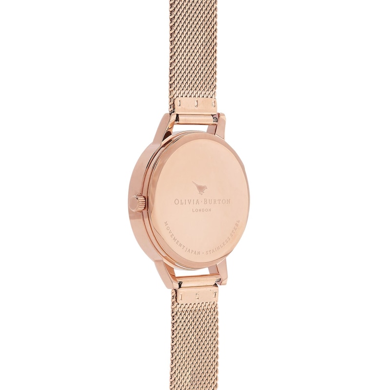 Olivia Burton Abstract Florals Rose Gold Metal Plated Watch