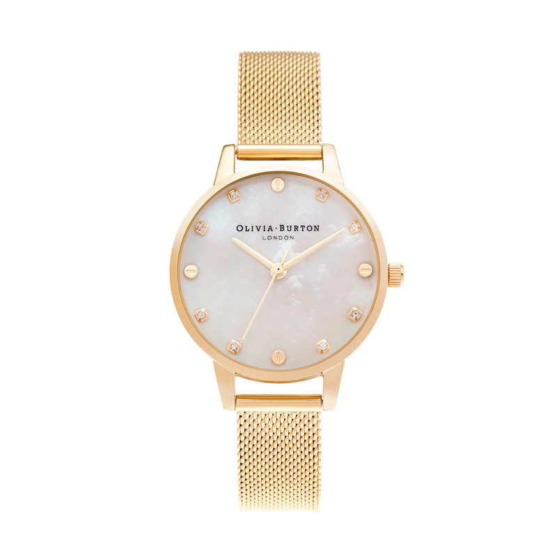 Olivia Burton Classic Ladies' Gold Tone Mesh Bracelet Watch