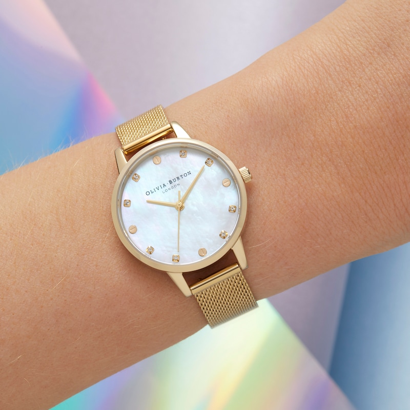Olivia Burton Classic Ladies' Gold Tone Mesh Bracelet Watch