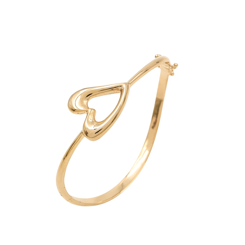 Main Image 3 of HS Edit HEARTS 18ct Yellow Gold Plated Abstract Heart Bangle