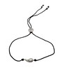 Thumbnail Image 1 of HS Edit TEARDROP Sterling Silver Teardrop Adjustable black Cord Bracelet