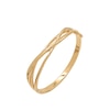 Thumbnail Image 2 of HS Edit ORGANIC 18ct Yellow Gold Plated Abstract Organic Entwined Bangle