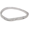 Thumbnail Image 1 of HS Edit ORGANIC Sterling Silver Plated Abstract Organic Entwined Bangle