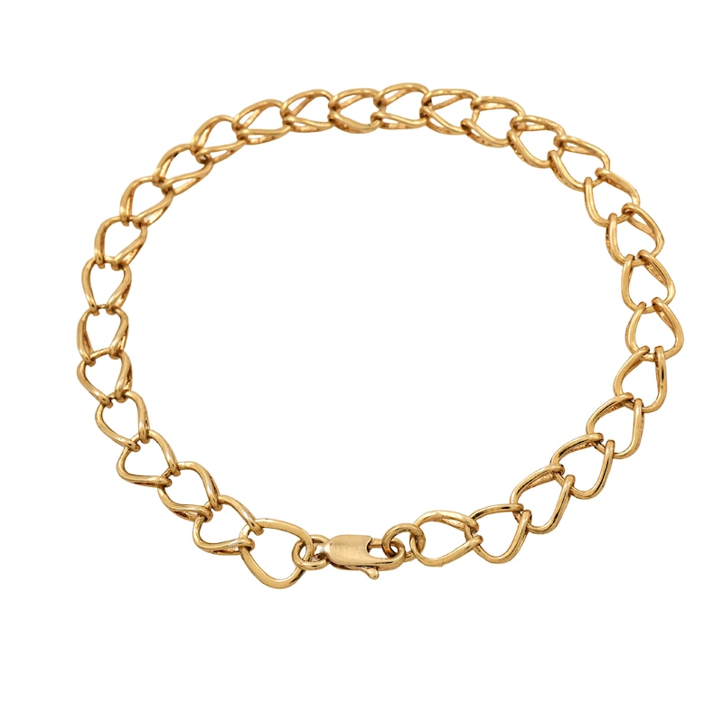 Main Image 2 of HS Edit CHAINS 18ct Yellow Gold Plated Plain Large Link Chain Bracelet