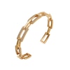 Thumbnail Image 2 of HS Edit CHAINS 18ct Yellow Gold Plate & Cubic Zirconia Square Link Bangle