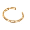Thumbnail Image 3 of HS Edit CHAINS 18ct Yellow Gold Plate & Cubic Zirconia Square Link Bangle