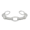 Thumbnail Image 1 of HS Edit CHAINS Sterling Silver Plate & Cubic Zirconia Round Link Bangle