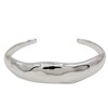 Thumbnail Image 1 of HS Edit MOLTEN Sterling Silver Plated Moulded Chunky Bangle