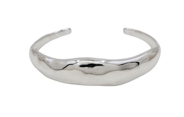 HS Edit MOLTEN Sterling Silver Plated Moulded Chunky Bangle