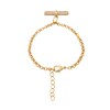 Thumbnail Image 2 of HS Edit T-BAR 18ct Yellow Gold Plated Large Cubic Zirconia T-Bar Bracelet