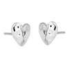 Thumbnail Image 2 of HS Edit HEARTS Sterling Silver Hammered Heart Stud Earrings