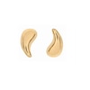 Thumbnail Image 1 of HS Edit TEARDROP 18ct Yellow Gold Plated Curved Teardrop Stud Earrings