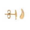 Thumbnail Image 3 of HS Edit TEARDROP 18ct Yellow Gold Plated Curved Teardrop Stud Earrings