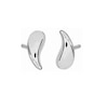 Thumbnail Image 2 of HS Edit TEARDROP Sterling Silver Curved Teardrop Stud Earrings