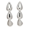 Thumbnail Image 1 of HS Edit TEARDROP Sterling Silver Bubble Teardrop Drop Earrings